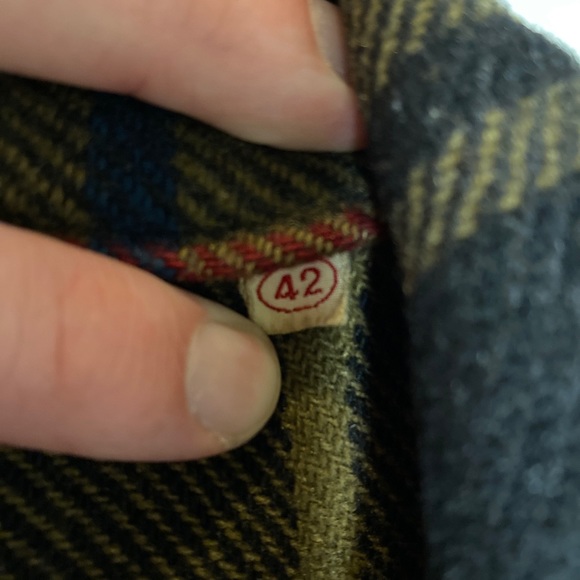 Vintage Woolrich Plaid Shirt Jacket Green Size 42 - Picture 3 of 6